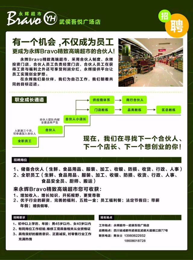 新都永輝超市最新招聘熱潮啟動！