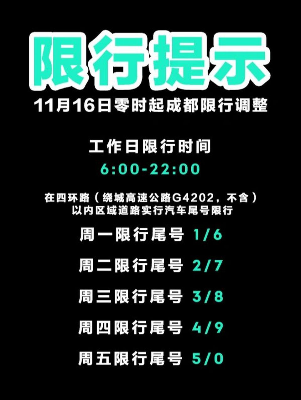 成都車輛限號(hào)最新規(guī)定詳解，出行必備指南！