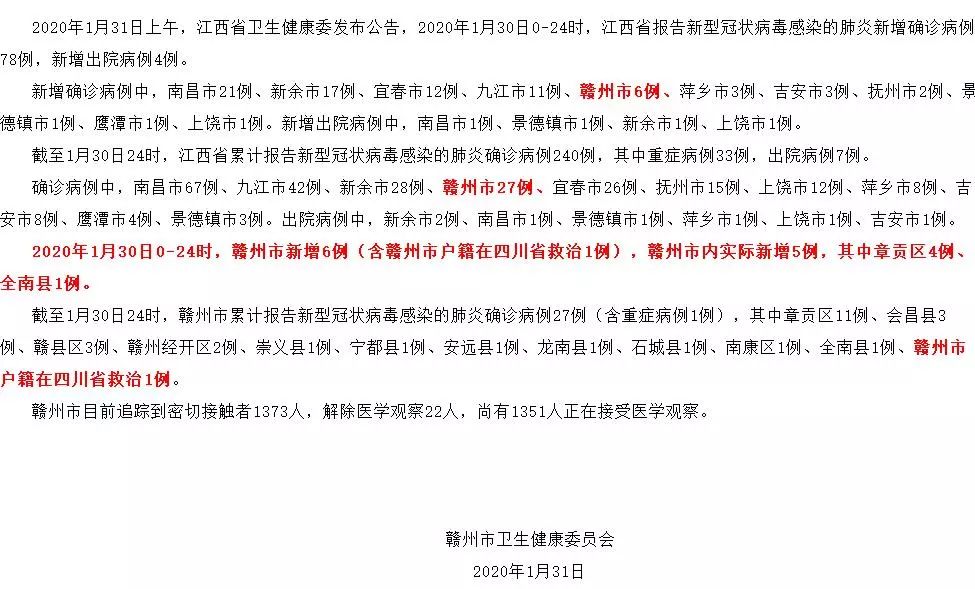 贛州新增確診病例，疫情動態(tài)實時更新??