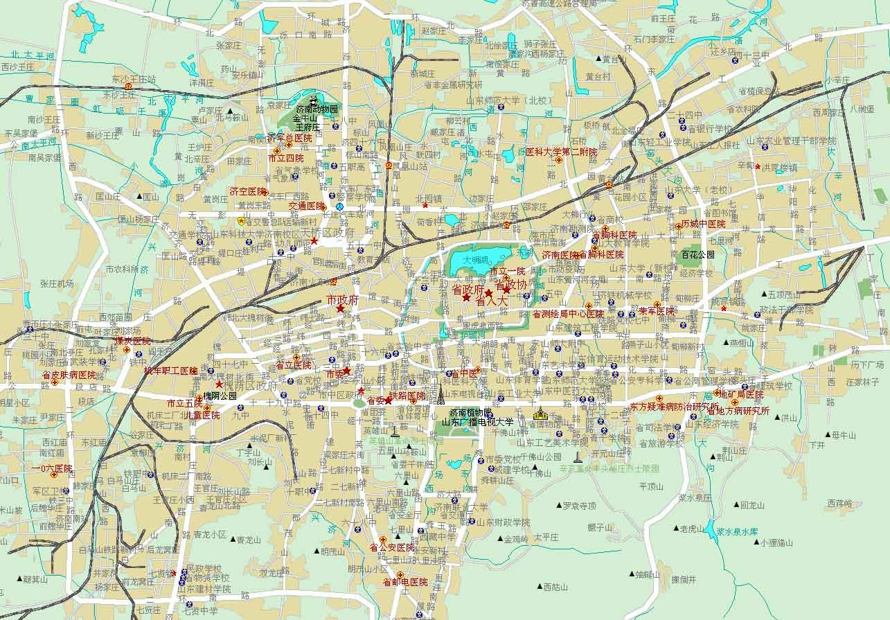 濟南最新地圖全覽，城市全景一覽無余?