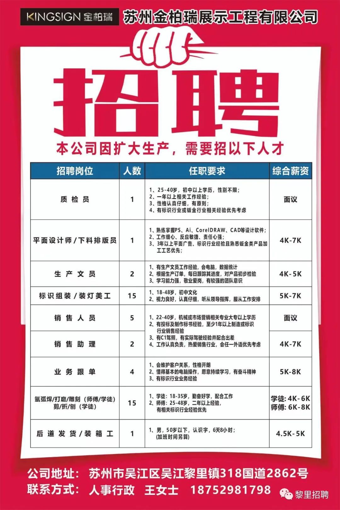 蘇州門(mén)衛(wèi)最新招聘信息發(fā)布?